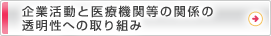 企業活動と医療機関等の関係の透明性への取り組み