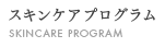 スキンケアプログラム
