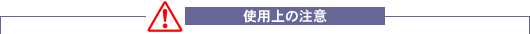 �g�p��̒���