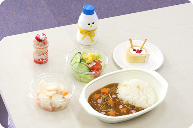 An example of a meal served at the cafeteria
