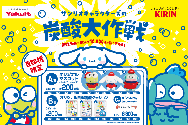 サンリオキャラクターズの炭酸大作戦