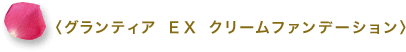 〈グランティア ＥＸ クリームファンデーション〉