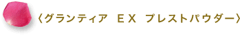 〈グランティア ＥＸ プレストパウダー〉