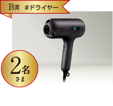 B賞 #ドライヤー 2名さま　パナソニック ヘアードライヤー ナノケア nanocare ULTIMATE [ EH-NC50-K ]