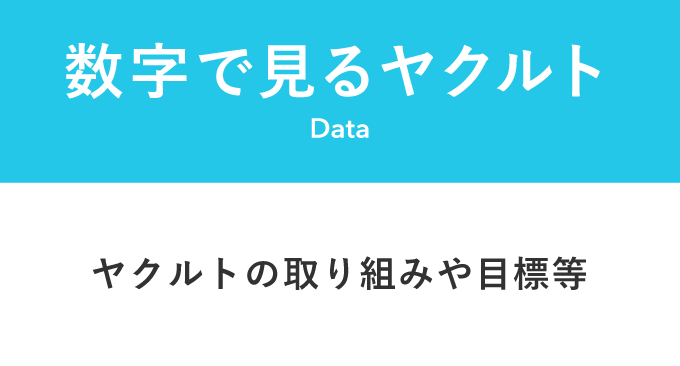 数字で見るヤクルト