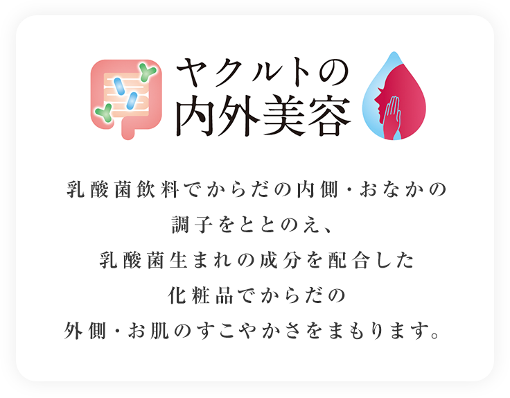 乳酸菌のチカラで「ヤクルトの内外美容」を感じてみませんか？