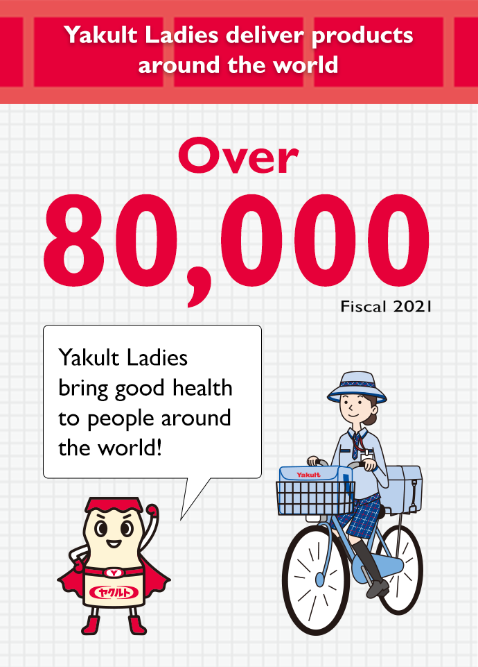 Yakult Ladies deliver products around the world