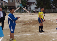 10/22　松戸市立古ヶ崎小学校ラグビー教室